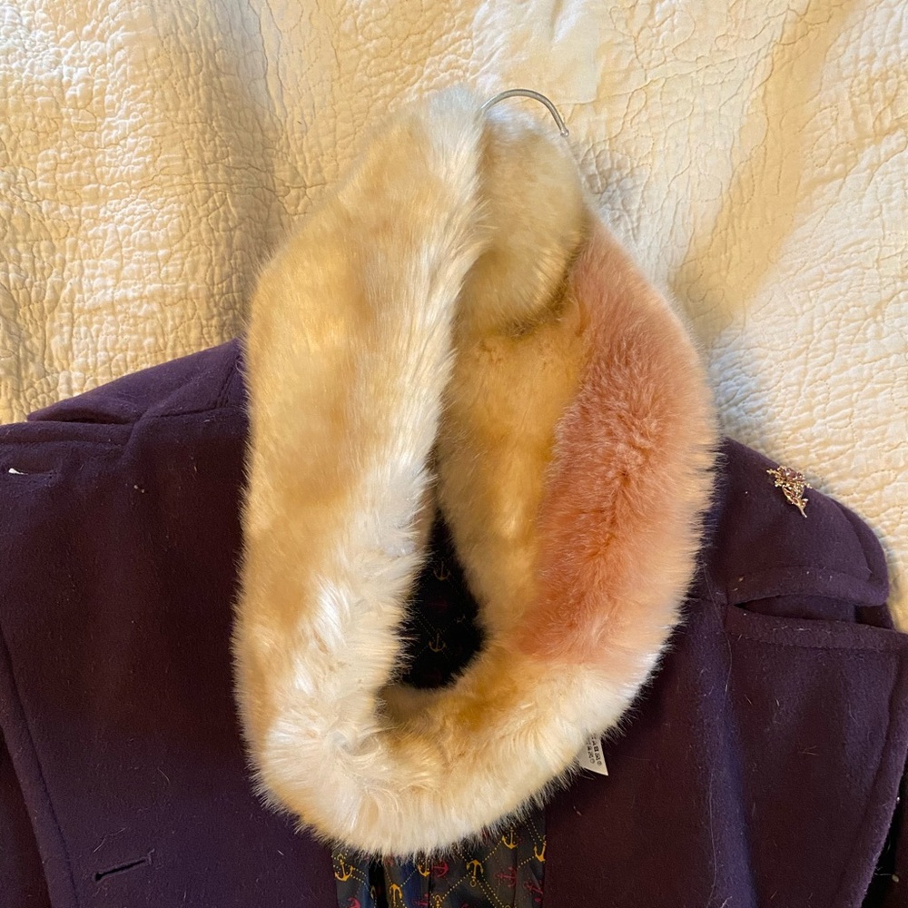 Faux Fur wrap around scarf from Anthropologie- like new!